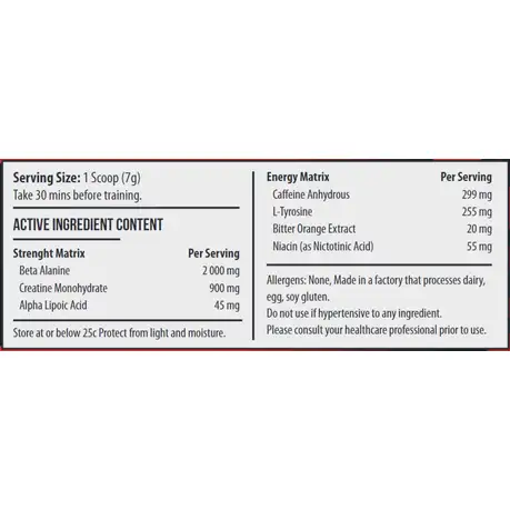 Gorilla Size Pre-Workout 140g Tub - Tropical - Image 2