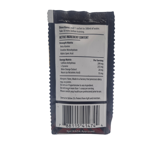 Gorilla Size Pre-Workout 7g x 50 Sachets - Tropical - Image 3