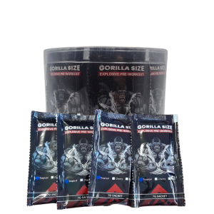 Gorilla Size Pre-Workout 7g x 50 Sachets - Tropical